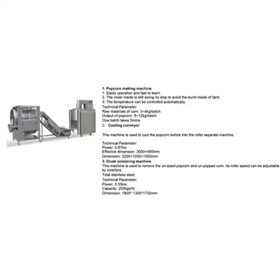 Karamel Popcorn Productielijn